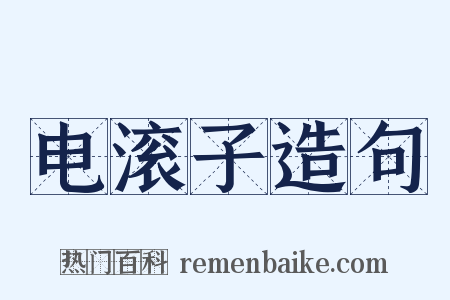 电滚子造句是什么意思的图片